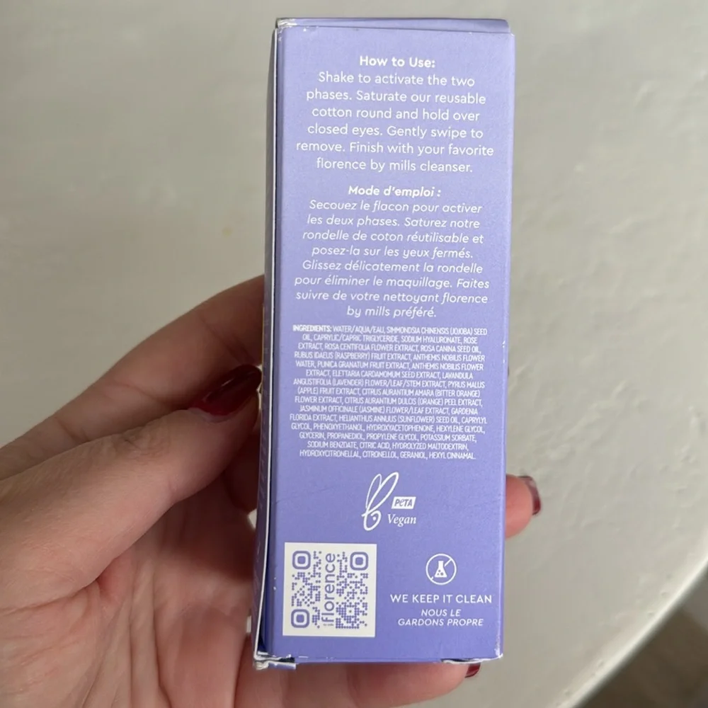 NEW- Florence by Mills See Ya Later! Bi Phase Eye Makeup Remover